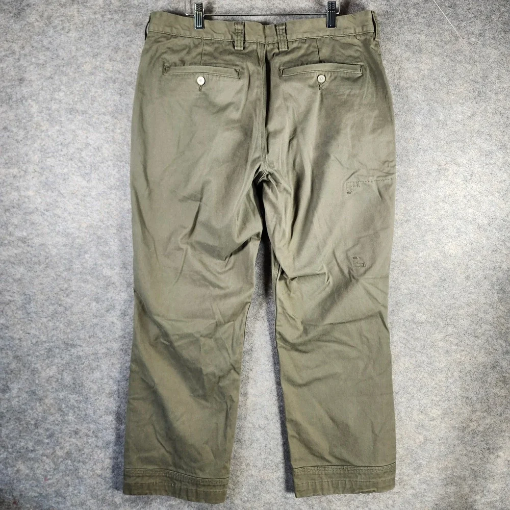 Duluth Trading Flex Fire Hose Cargo Pants Men 36x28 Green Relaxed Work Carpenter